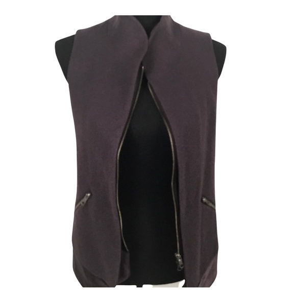 Yoshi Yoshi Plum Wool Look Pants Suit Size 2 - Picture 9 of 13